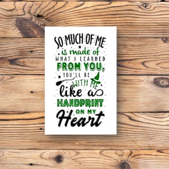 Wicked Quote Broadway‎ Musical Refrigerator Fridge Locker Tool Box Magnet - Picture 1 of 2